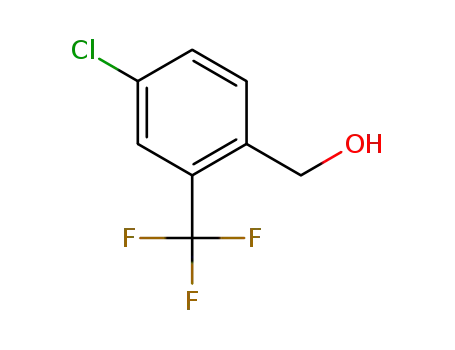 Molecular Structure of 773872-13-2 (4-CHLORO-2-(TRIFLUOROMETHYL)BENZYL ALCOHOL)