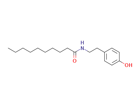 Decanamide, N-[2-(4-hydroxyphenyl)ethyl]-