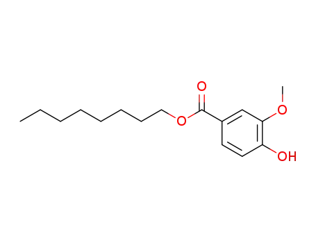 Molecular Structure of 5438-62-0 (octyl 4-hydroxy-3-methoxybenzoate)