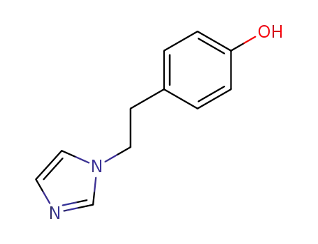 Molecular Structure of 80200-06-2 (Phenol, 4-[2-(1H-imidazol-1-yl)ethyl]-)