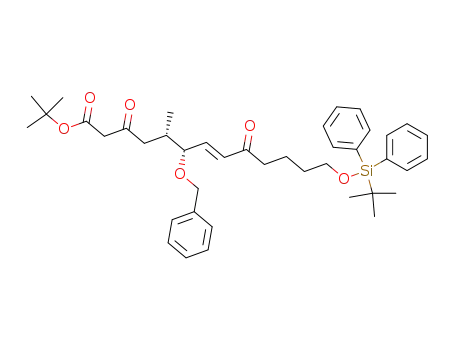 (5S,6R,E)-tert-butyl 6-benzyloxy-13-(tert-butyldiphenylsilyloxy)-5-methyl-3,9-dioxotridec-7-enoate