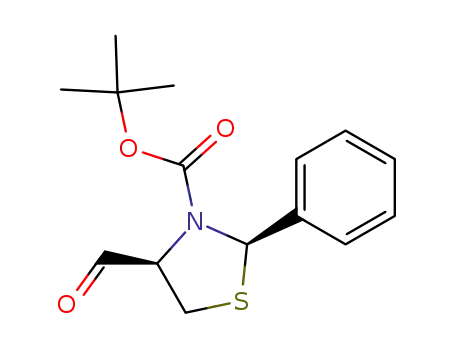 3-Thiazolidinecarboxylic acid, 4-formyl-2-phenyl-, 1,1-dimethylethyl
ester, (2R,4R)-