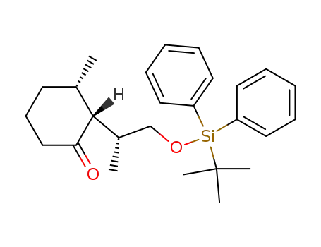 (2R,3S)-2-[(R)-2-(tert-Butyl-diphenyl-silanyloxy)-1-methyl-ethyl]-3-methyl-cyclohexanone