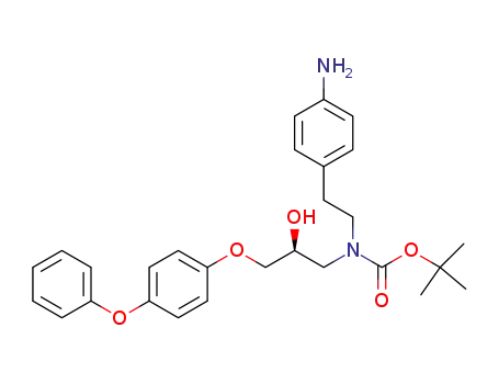 tert-butyl 4-aminophenethyl[(2 S)-2-hydroxy-3-(4-phenoxyphenoxy)propyl]carbamate
