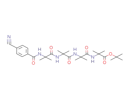 2-(2-{2-[2-(4-cyano-benzoylamino)-2-methyl-propionylamino]-2-methyl-propionylamino}-2-methyl-propionylamino)-2-methyl-propionic acid <i>tert</i>-butyl ester