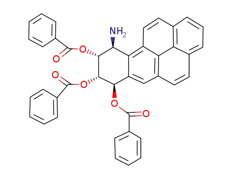 Molecular Structure of 128084-00-4 ((+/-)-7β,8α,9α-tris(benzoyloxy)-10β-amino-7,8,9,10-tetrahydrobenzo<a>pyrene)
