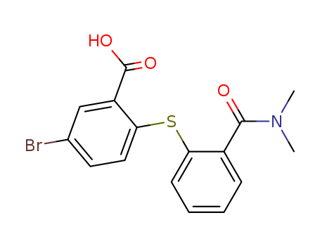 5-bromo-2-[[2-[(dimethylamino)carbonyl]phenyl]thio]