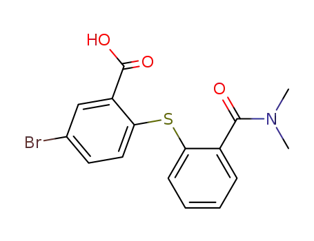 5-bromo-2-[[2-[(dimethylamino)carbonyl]phenyl]thio]