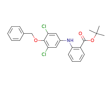 tert-butyl 2-(4-benzyloxy-3,5-dichlorophenylamino)benzoate