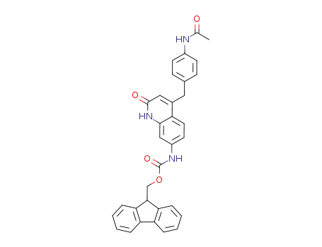 4-(4-acetylaminobenzyl)-7-(9-fluorenylmethoxycarbonylamino)-1H-quinolin-2-one