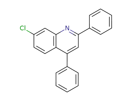 Molecular Structure of 107931-51-1 (Quinoline, 7-chloro-2,4-diphenyl-)