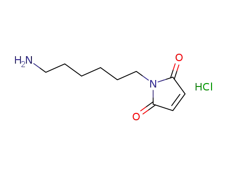 Molecular Structure of 75238-09-4 (N-(6-Aminohexyl)maleimide hydrochloride salt)