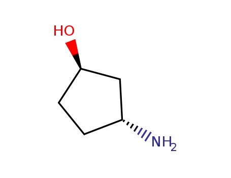 Molecular Structure of 946826-74-0 (Product NaMe: (1R,3R)-3-aMinocyclopentan-1-ol hydrochloride)