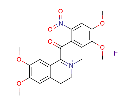 1-(4',5'-dimethoxy-2'-nitro-α-oxobenzyl)-6,7-dimethoxy-3,4-dihydroisoquinoline methiodide