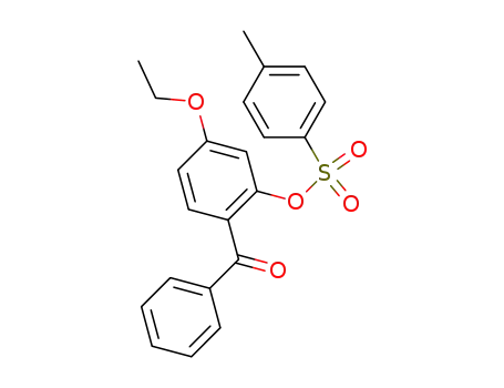 Molecular Structure of 878555-09-0 (Methanone, [4-ethoxy-2-[[(4-methylphenyl)sulfonyl]oxy]phenyl]phenyl-)