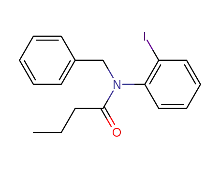Molecular Structure of 873913-14-5 (Butanamide, N-(2-iodophenyl)-N-(phenylmethyl)-)