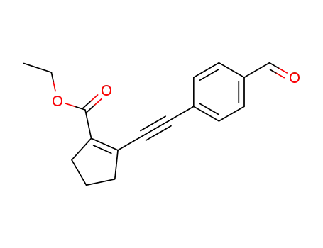 ethyl 2-(4-formylphenylethynyl)cyclopentenecarboxylate