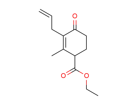 2-Cyclohexene-1-carboxylic acid, 2-methyl-4-oxo-3-(2-propenyl)-, ethyl
ester