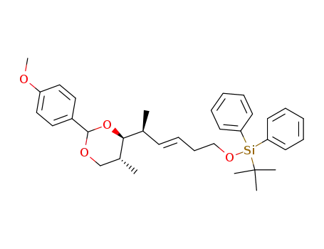 (5S,6S,7R)-(E)-1-(tert-butyldiphenylsilyloxy)-6,8-(para-methoxybenzylidene)dioxy-5,7-dimethyl-3-octene