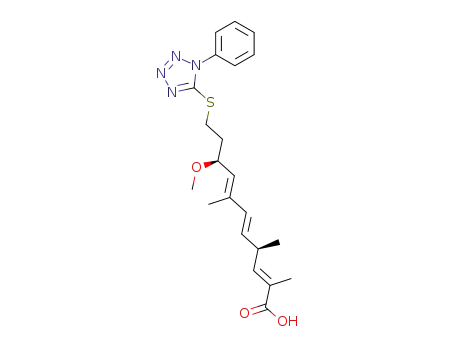 (2E,5E,7E)-(4R,9S)-9-Methoxy-2,4,7-trimethyl-11-(1-phenyl-1H-tetrazol-5-ylsulfanyl)-undeca-2,5,7-trienoic acid
