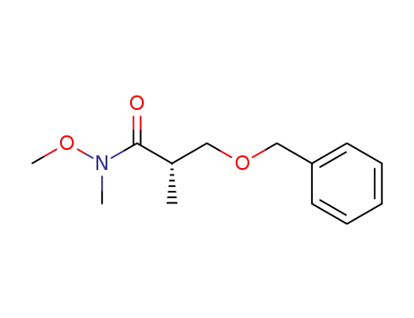 Weinreb amide of (S)-3-benzyloxy-2-methylpropionic acid