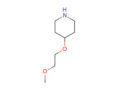 Molecular Structure of 70978-88-0 (4-(2-METHOXYETHOXY)PIPERIDINE)