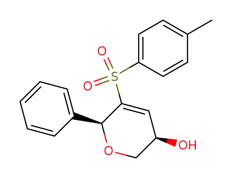 (-)-(3R,6S)-6-phenyl-5-(p-tolylsulfonyl)-3,6-dihydro-2H-pyran-3-ol