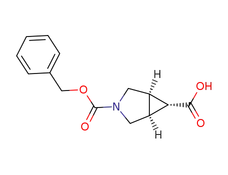 Molecular Structure of 134575-15-8 (exo-3-Cbz-3-azabicyclo[3.1.0]hexane-6-carboxylic acid)