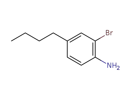 Molecular Structure of 51605-98-2 (2-BROMO-4-N-BUTYLANILINE)