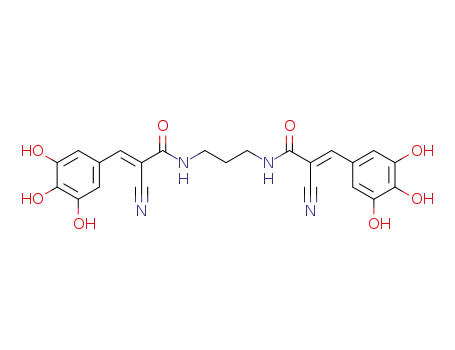 2-cyano-N-{3-[2-cyano-3-(3,4,5-trihydroxyphenyl)-acryloylamino]propyl}-3-(3,4,5-trihydroxyphenyl)-acrylamide