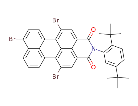 N-(2,5-di-tert-butyl-phenyl)-1,6,9-tribromoperylene-3,4-dicarboximide