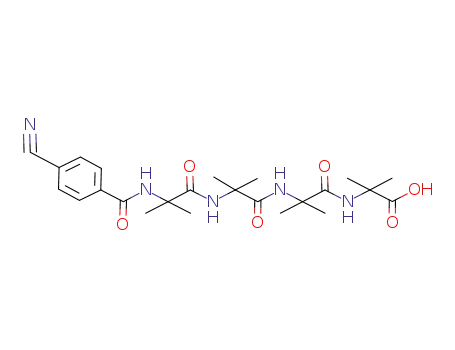 2-(2-{2-[2-(4-cyano-benzoylamino)-2-methyl-propionylamino]-2-methyl-propionylamino}-2-methyl-propionylamino)-2-methyl-propionic acid