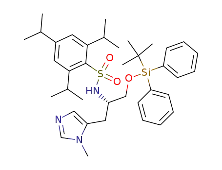 Nalpha-(2,4,6-Triisopropylbenzenesulfonyl)-O-(tert-butyldiphenylsilyl)-pros-methyl-L-histidinol