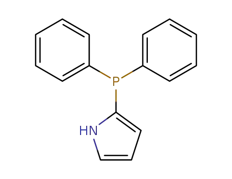 Molecular Structure of 61958-35-8 (1H-Pyrrole, 2-(diphenylphosphino)-)