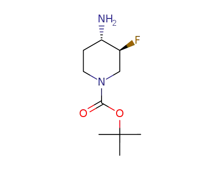 Molecular Structure of 577691-56-6 (cis-tert-butyl 4-amino-3-fluoropiperidine-1-carboxylate)