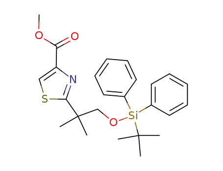 methyl 2-[2-(tert-butyldiphenylsilyloxy)-1,1-dimethylethyl]thiazol-4-carboxylate