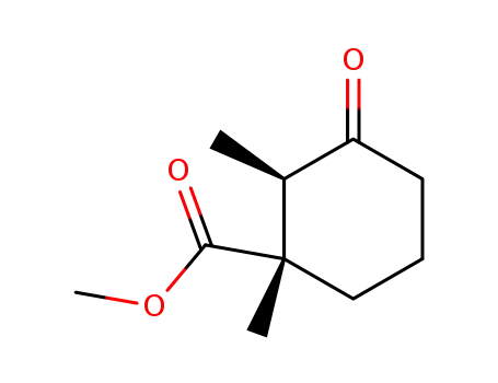 (2R,3S)-3-carbomethoxy-2,3-dimethylcyclohexan-1-one