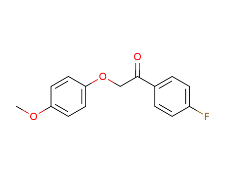 Molecular Structure of 248256-02-2 (Ethanone, 1-(4-fluorophenyl)-2-(4-methoxyphenoxy)-)
