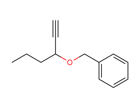 Benzene, [(1-ethynylbutoxy)methyl]-