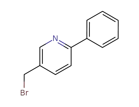 Molecular Structure of 212573-56-3 (Pyridine, 5-(bromomethyl)-2-phenyl-)