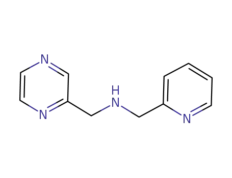 Molecular Structure of 1084898-22-5 ((2-picolyl)-(pyrazin-2-yl-methyl)amine)