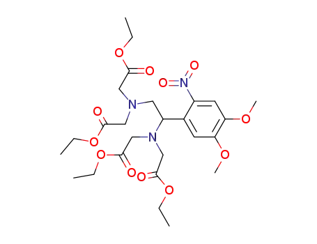1-(2-nitro-4,5-dimethoxyphenyl)-N,N,N',N'-tetrakis<(ethoxycarbonyl)methyl>-1,2-ethanediamine