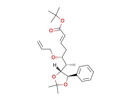 tert-butyl (5R,6S,E)-5-(allyloxy)-[(4R,5R)-2,2-dimethyl-5-phenyl-1,3-dioxolan-4-yl]-hept-2-enoate