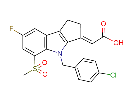 (E)-2-(4-(4-chlorobenzyl)-7-fluoro-5-(Methylsulfonyl)-1,2-dihydrocyclopenta[b]indol-3(4H)-ylidene)acetic acid