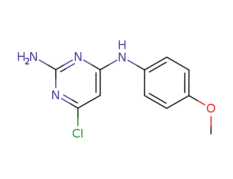 Molecular Structure of 91241-38-2 (6-CHLORO-N4-(4-METHOXYPHENYL)-2,4-PYRIMIDINEDIAMINE)