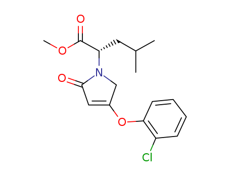(alphaS)-4-(2-Chlorophenoxy)-2,5-dihydro-alpha-(2-methylpropyl)-2-oxo-1H-pyrrole-1-acetic acid methyl ester