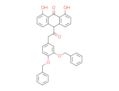 1,8-Dihydroxy-10-{1-oxo-2-[3,4-bis(phenylmethoxy)phenyl]ethyl}-9(10H)-anthracenone