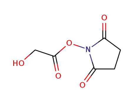 Molecular Structure of 19374-87-9 (2,5-Pyrrolidinedione, 1-[(hydroxyacetyl)oxy]-)