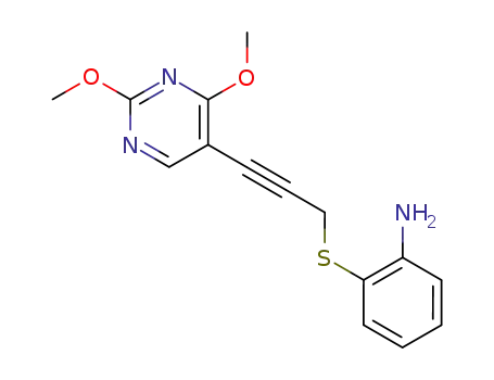 3-(2-aminophenylthio)-1-(2,4-dimethoxypyrimidin-5-yl)prop-1-yne