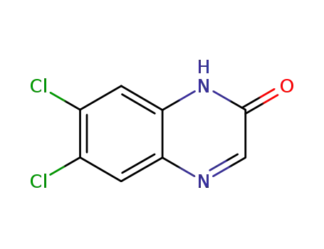 Molecular Structure of 78470-95-8 (2-HYDROXY-6,7-DICHLOROQUINOXALINE)